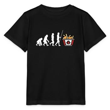 Cheese Curds Gravy Mix Canada Poutine - T-shirt bio MINI CREATOR Stanley/Stella Enfant - noir - Devant - Mikhail (115cm)