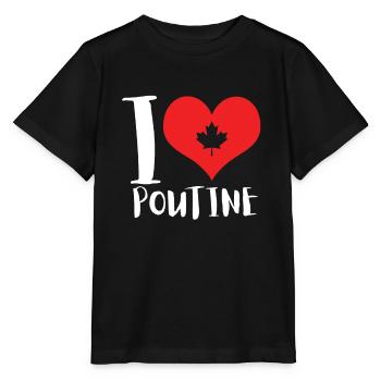 Cheese Curds Gravy Mix Canada Poutine - T-shirt bio MINI CREATOR Stanley/Stella Enfant - noir - Devant - Mikhail (115cm)