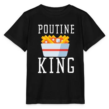 Cheese Curds Gravy Mix Canada Poutine - T-shirt bio MINI CREATOR Stanley/Stella Enfant - noir - Devant - Mikhail (115cm)