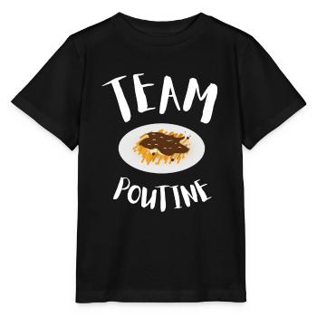 Cheese Curds Gravy Mix Canada Poutine - T-shirt bio MINI CREATOR Stanley/Stella Enfant - noir - Devant - Mikhail (115cm)