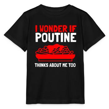 Cheese Curds Gravy Mix Canada Poutine - T-shirt bio MINI CREATOR Stanley/Stella Enfant - noir - Devant - Mikhail (115cm)
