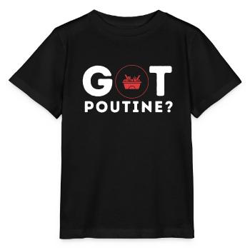 Cheese Curds Gravy Mix Canada Poutine - T-shirt bio MINI CREATOR Stanley/Stella Enfant - noir - Devant - Mikhail (115cm)