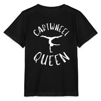 Cheerleader Tumbling Acrobat Cartwheel Mom - Stanley/Stella Kinder T-Shirt MINI CREATOR  - Schwarz - Vorne - Mikhail (115cm)