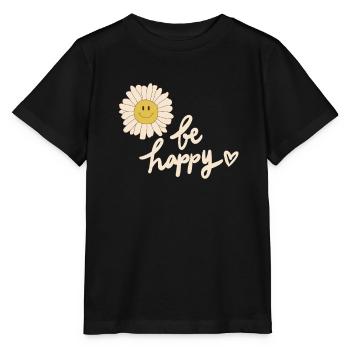 Journée internationale du bonheur - T-shirt bio MINI CREATOR Stanley/Stella Enfant - noir - Devant - Mikhail (115cm)