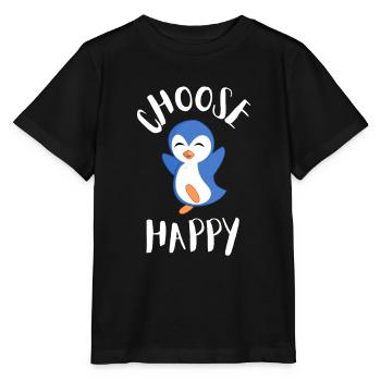 Journée internationale du bonheur - T-shirt bio MINI CREATOR Stanley/Stella Enfant - noir - Devant - Mikhail (115cm)