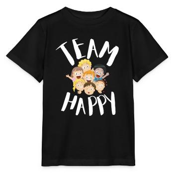 Journée internationale du bonheur - T-shirt bio MINI CREATOR Stanley/Stella Enfant - noir - Devant - Mikhail (115cm)