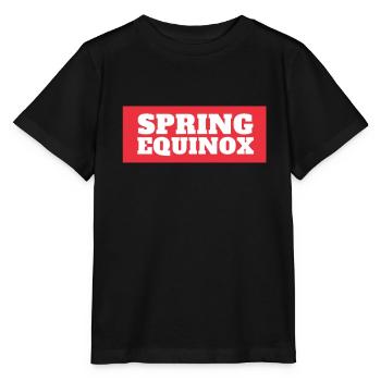 Premier jour de l’équinoxe de printemps - T-shirt bio MINI CREATOR Stanley/Stella Enfant - noir - Devant - Mikhail (115cm)