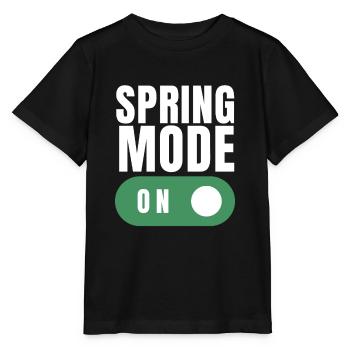 Premier jour de l’équinoxe de printemps - T-shirt bio MINI CREATOR Stanley/Stella Enfant - noir - Devant - Mikhail (115cm)