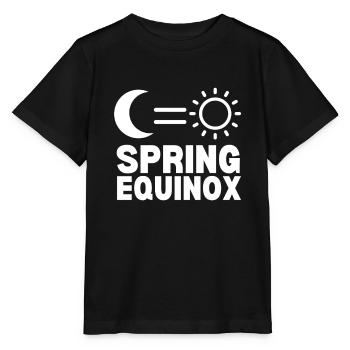 Premier jour de l’équinoxe de printemps - T-shirt bio MINI CREATOR Stanley/Stella Enfant - noir - Devant - Mikhail (115cm)