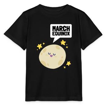 Premier jour de l’équinoxe de printemps - T-shirt bio MINI CREATOR Stanley/Stella Enfant - noir - Devant - Mikhail (115cm)