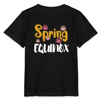 Premier jour de l’équinoxe de printemps - T-shirt bio MINI CREATOR Stanley/Stella Enfant - noir - Devant - Mikhail (115cm)