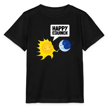 Premier jour de l’équinoxe de printemps - T-shirt bio MINI CREATOR Stanley/Stella Enfant - noir - Devant - Mikhail (115cm)