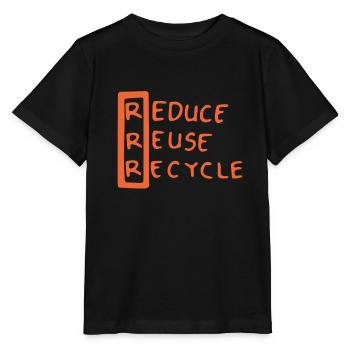 Recycle, I Love Recycling - Stanley/Stella Kinder T-Shirt MINI CREATOR  - Schwarz - Vorne - Mikhail (115cm)