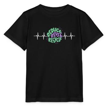 Recycle, I Love Recycling - Stanley/Stella Kinder T-Shirt MINI CREATOR  - Schwarz - Vorne - Mikhail (115cm)