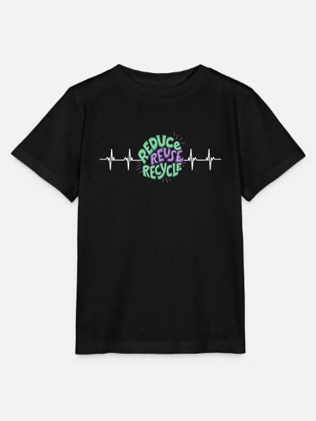 Recycle, I Love Recycling - Stanley/Stella Kinder T-Shirt MINI CREATOR - Schwarz