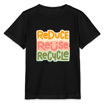 Recycle, I Love Recycling - Stanley/Stella Kinder T-Shirt MINI CREATOR  - Schwarz - Vorne - Mikhail (115cm)