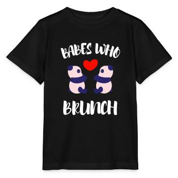 Babes Who Brunch Squat - T-shirt bio MINI CREATOR Stanley/Stella Enfant - noir - Devant - Mikhail (115cm)
