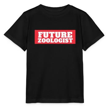 Future Zoologist Birthday Wildlife - T-shirt bio MINI CREATOR Stanley/Stella Enfant - noir - Devant - Mikhail (115cm)