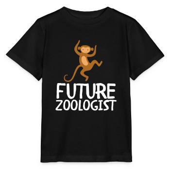 Future Zoologist Birthday Wildlife - T-shirt bio MINI CREATOR Stanley/Stella Enfant - noir - Devant - Mikhail (115cm)