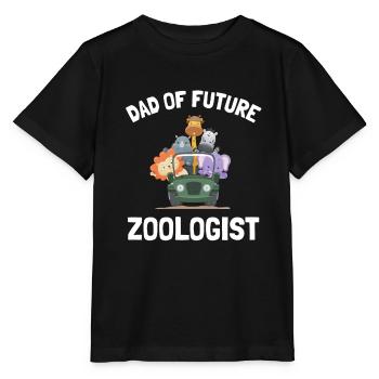 Future Zoologist Birthday Wildlife - T-shirt bio MINI CREATOR Stanley/Stella Enfant - noir - Devant - Mikhail (115cm)