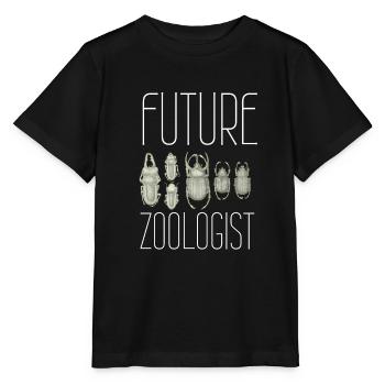 Future Zoologist Birthday Wildlife - T-shirt bio MINI CREATOR Stanley/Stella Enfant - noir - Devant - Mikhail (115cm)