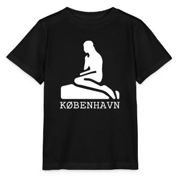Kobenhavn Denmark Danish Kobenhaven Mermaid - Stanley/Stella Kinder T-Shirt MINI CREATOR  - Schwarz - Vorne - Mikhail (115cm)