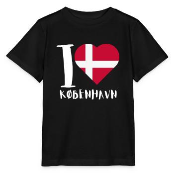 Kobenhavn Denmark Danish Kobenhaven Mermaid - Stanley/Stella Kinder T-Shirt MINI CREATOR  - Schwarz - Vorne - Mikhail (115cm)