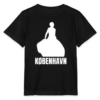 Kobenhavn Denmark Danish Kobenhaven Mermaid - Stanley/Stella Kinder T-Shirt MINI CREATOR  - Schwarz - Vorne - Mikhail (115cm)