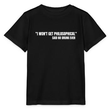 Philosophical Debate Feeling Philoslothical - Stanley/Stella MINI CREATOR Kids’ T-Shirt - black - Front - Mikhail (115cm)