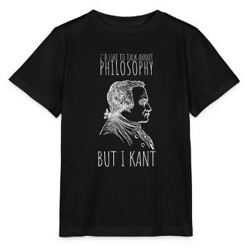 Débat philosophique Sentiment philoslothique - T-shirt bio MINI CREATOR Stanley/Stella Enfant - noir - Devant - Mikhail (115cm)