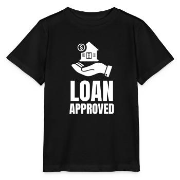 Loan Heartbeat - Agent de crédit Courtier hypothécaire - T-shirt bio MINI CREATOR Stanley/Stella Enfant - noir - Devant - Mikhail (115cm)