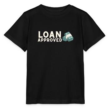 Loan Heartbeat - Agent de crédit Courtier hypothécaire - T-shirt bio MINI CREATOR Stanley/Stella Enfant - noir - Devant - Mikhail (115cm)