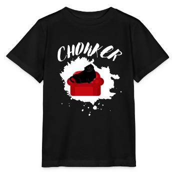 Chonk Cat Obesity - Stanley/Stella MINI CREATOR Kids’ T-Shirt - black - Front - Mikhail (115cm)