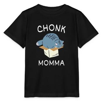 Chonk Cat Obesity - Stanley/Stella MINI CREATOR Kids’ T-Shirt - black - Front - Mikhail (115cm)