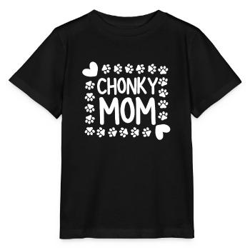 Chonk Cat Obesity - Stanley/Stella MINI CREATOR Kids’ T-Shirt - black - Front - Mikhail (115cm)