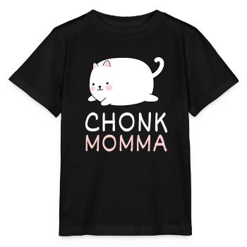 Chonk Cat Obesity - Stanley/Stella MINI CREATOR Kids’ T-Shirt - black - Front - Mikhail (115cm)