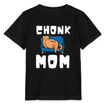 Chonk Cat Obesity - Stanley/Stella MINI CREATOR Kids’ T-Shirt - black - Front - Mikhail (115cm)