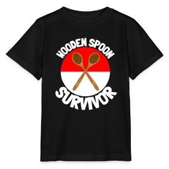 J’ai survécu à la cuillère de bois - Parenting - T-shirt bio MINI CREATOR Stanley/Stella Enfant - noir - Devant - Mikhail (115cm)