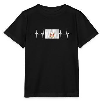 Drapeau mexicain mexicain Colima - T-shirt bio MINI CREATOR Stanley/Stella Enfant - noir - Devant - Mikhail (115cm)