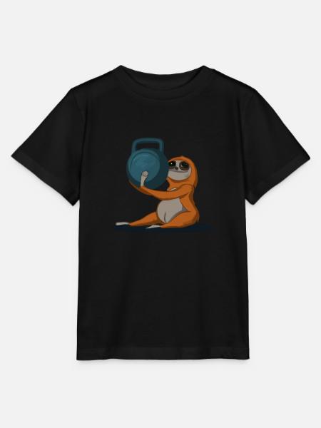 Kettlebell Workout Retro Fitness Gym - Stanley/Stella Kinder T-Shirt MINI CREATOR  - Schwarz