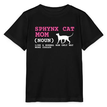 Sphynx Maman Chat Sans Poils Propriétaire de Chat - T-shirt bio MINI CREATOR Stanley/Stella Enfant - noir - Devant - Mikhail (115cm)