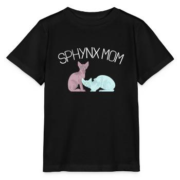 Sphynx Maman Chat Sans Poils Propriétaire de Chat - T-shirt bio MINI CREATOR Stanley/Stella Enfant - noir - Devant - Mikhail (115cm)