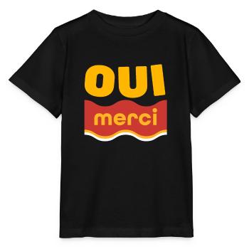 Oui Oui Merci - Stanley/Stella MINI CREATOR Kids’ T-Shirt - black - Front - Mikhail (115cm)