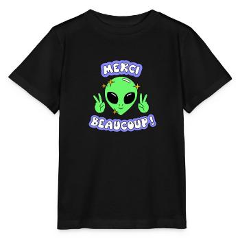 Oui Oui Merci - Stanley/Stella MINI CREATOR Kids’ T-Shirt - black - Front - Mikhail (115cm)