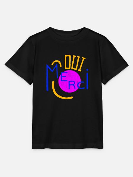 Oui Oui Merci - Stanley/Stella Kinder T-Shirt MINI CREATOR  - Schwarz