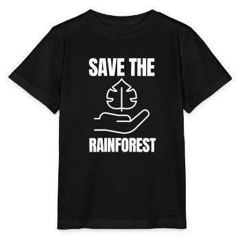 Save The Rainforest - Stanley/Stella MINI CREATOR Kids’ T-Shirt - black - Front - Mikhail (115cm)