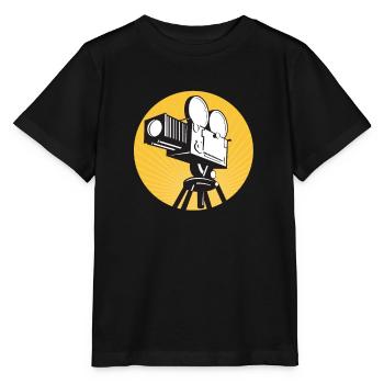 Vintage Film Clapper Director Musical Actor - Stanley/Stella Kinder T-Shirt MINI CREATOR  - Schwarz - Vorne - Mikhail (115cm)