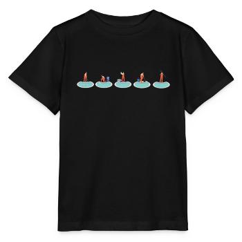 Entretien de piscine et nettoyeur de piscine - T-shirt bio MINI CREATOR Stanley/Stella Enfant - noir - Devant - Mikhail (115cm)