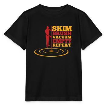Entretien de piscine et nettoyeur de piscine - T-shirt bio MINI CREATOR Stanley/Stella Enfant - noir - Devant - Mikhail (115cm)