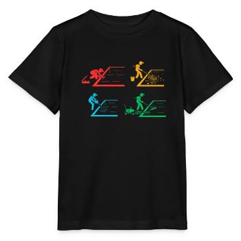 Entretien de piscine et nettoyeur de piscine - T-shirt bio MINI CREATOR Stanley/Stella Enfant - noir - Devant - Mikhail (115cm)